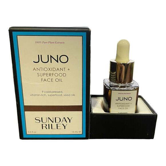 SUNDAY RILEY JUNO ANTIOXIDANT + SUPERFOOD FACE OIL .5 Oz 15ml BOXED - Picture 1 of 1
